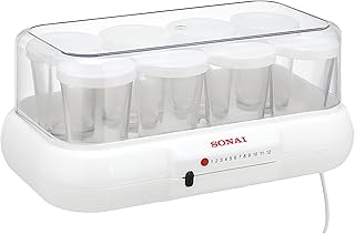 Sonai Yoghurt Maker, 8 Cups, 10 Watt, light i...