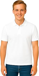 Men’s Polo T-Shirt – Classic Short Sleeve Cas...