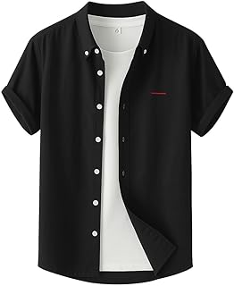 Men's Casual Half Sleeve Spanish Linen Shirt