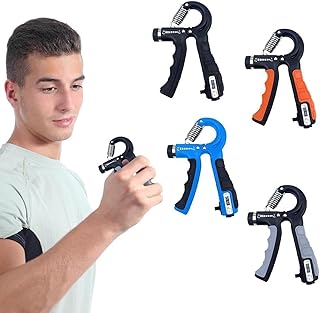 SportQ Hand Grip Strengthener, Forearm Hand E...