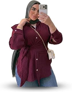 SHIMMYZ Women's Summer Wrap Button Down Shirt...
